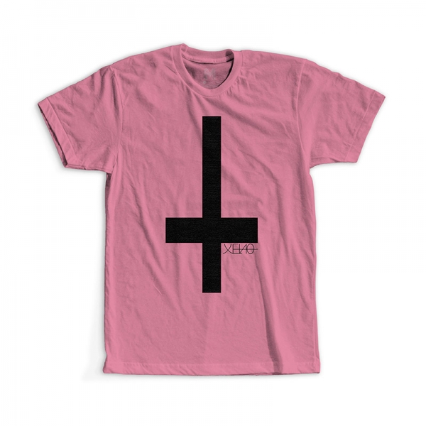 Pink reverse cross t-shirt