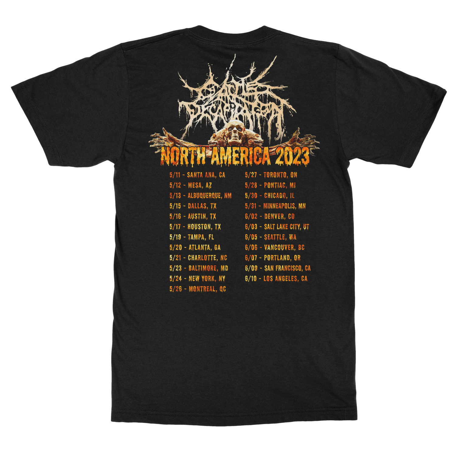 Bouquet Of Flesh 2023 Tour Tee