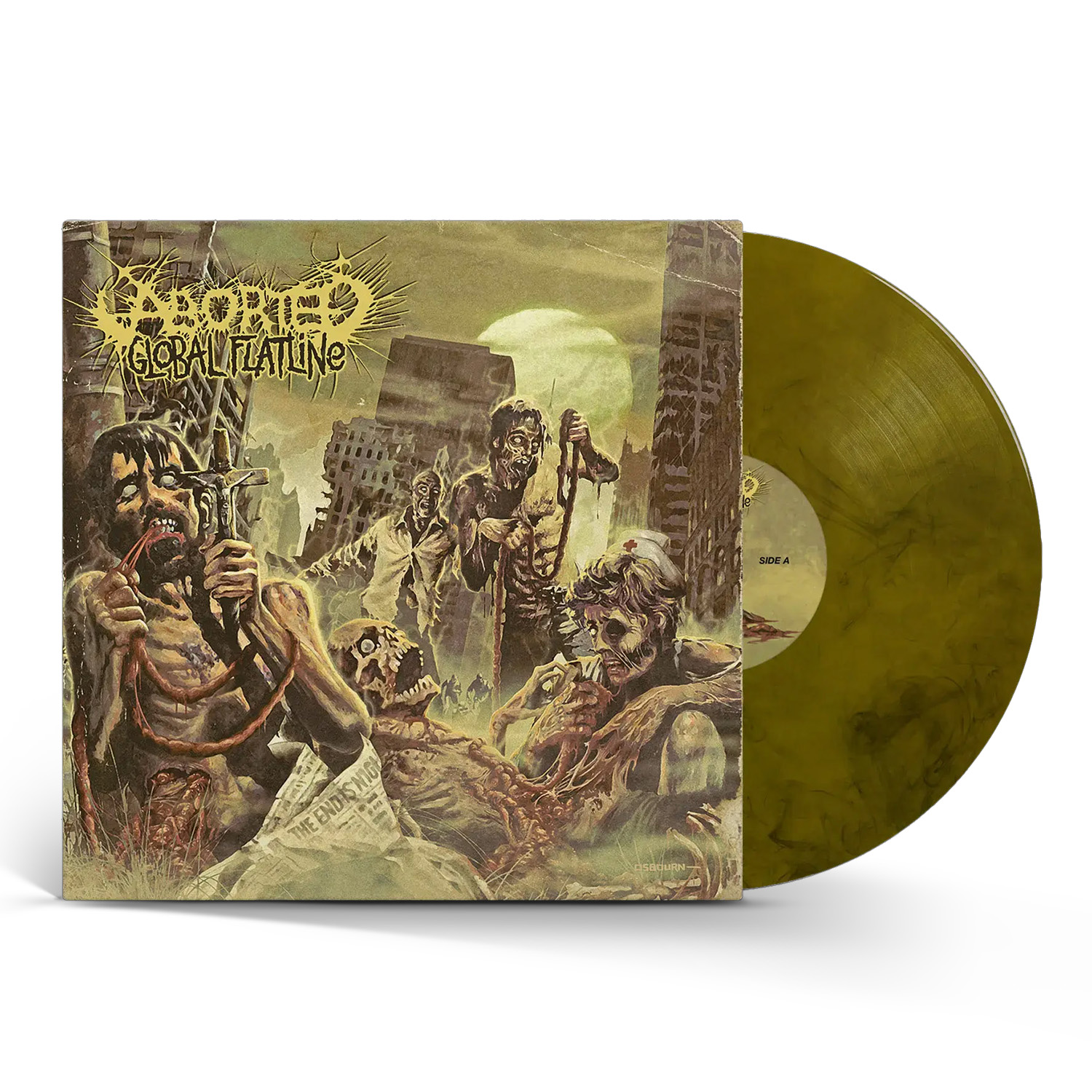 Global Flatline Marbled LP / Tee Bundle