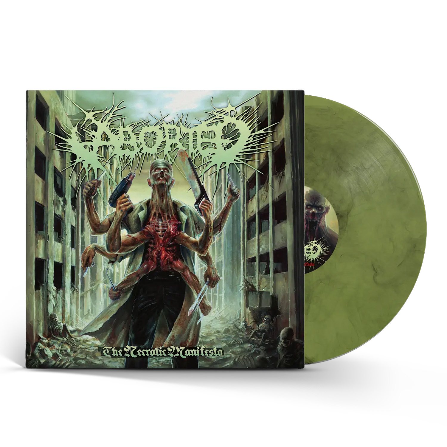 The Necrotic Manifesto Marbled LP/Tee Bundle
