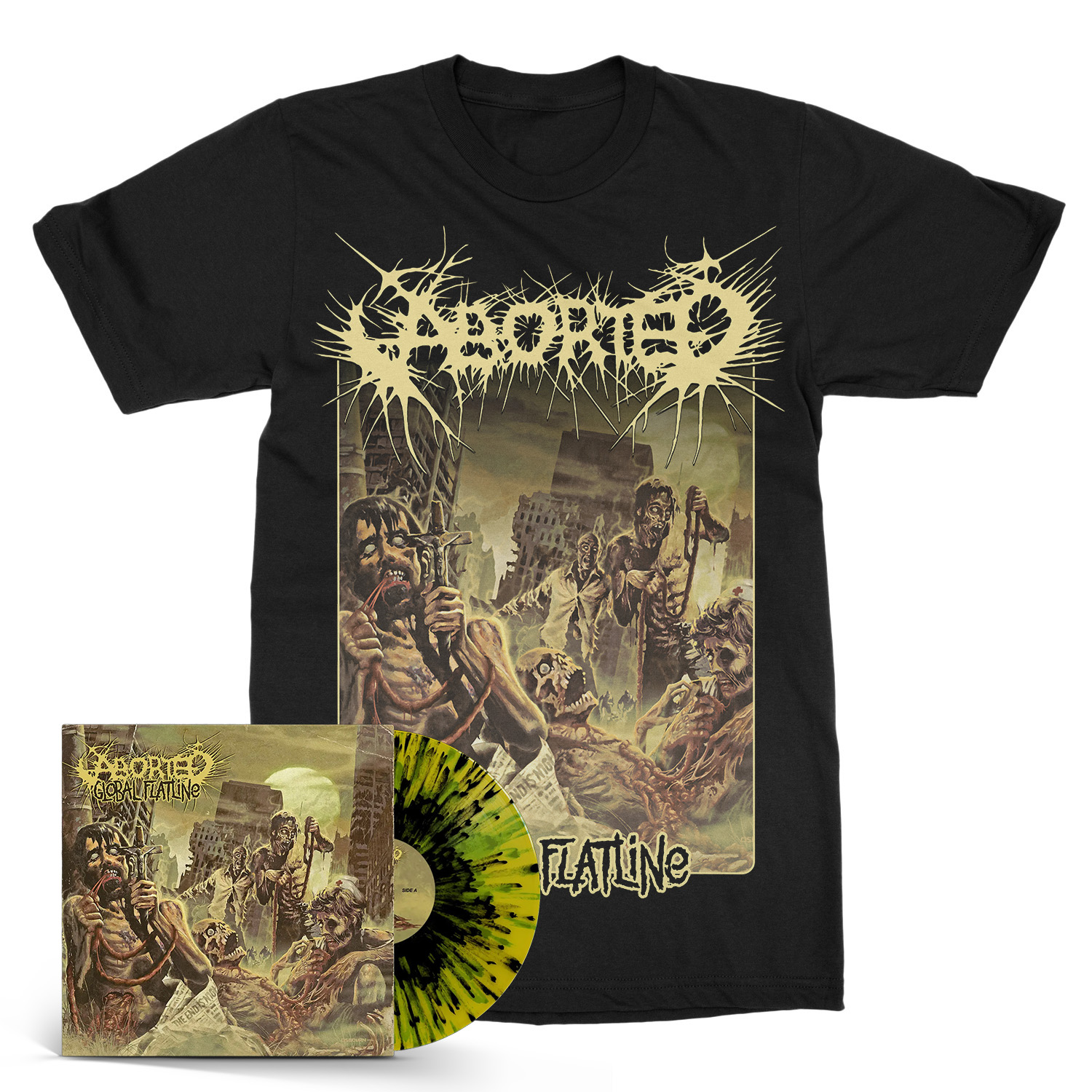Global Flatline Splatter LP/Tee Bundle