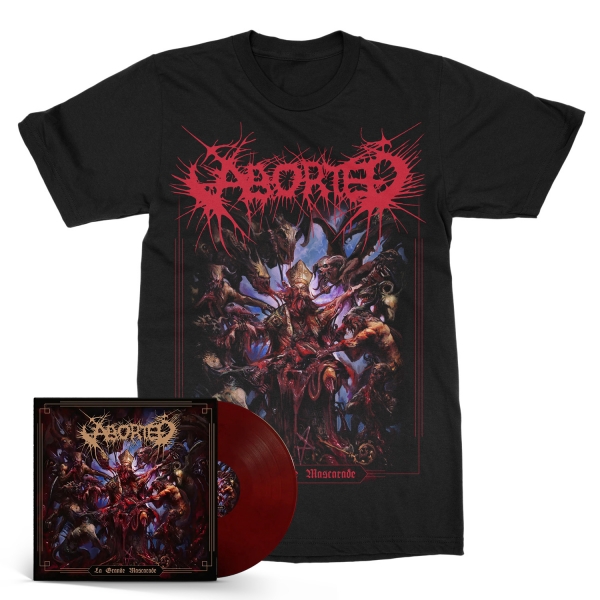 La Grande Mascarade Red/Black LP/Tee Bundle