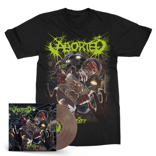 Retrogore Marbled LP/Tee Bundle