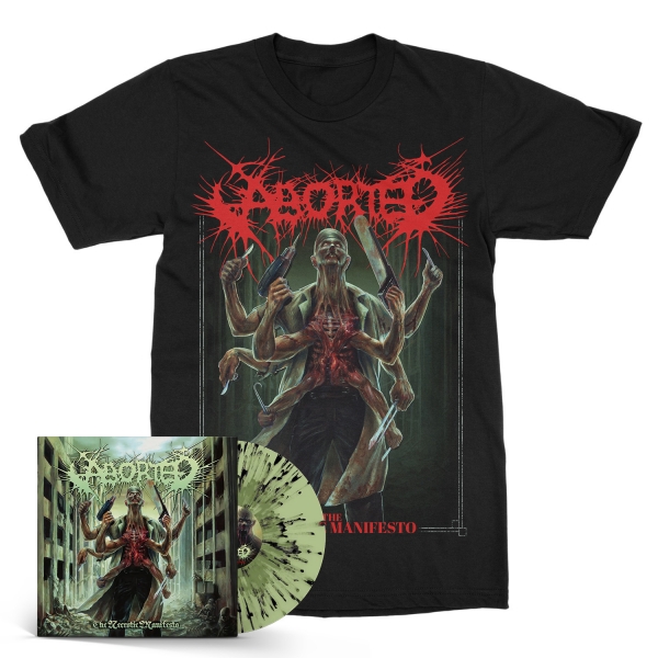 The Necrotic Manifesto Splatter LP/Tee Bundle