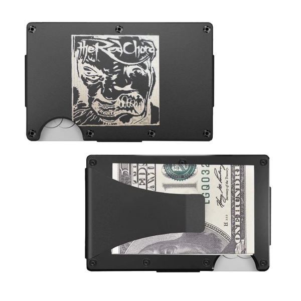 Split Face Metal Wallet