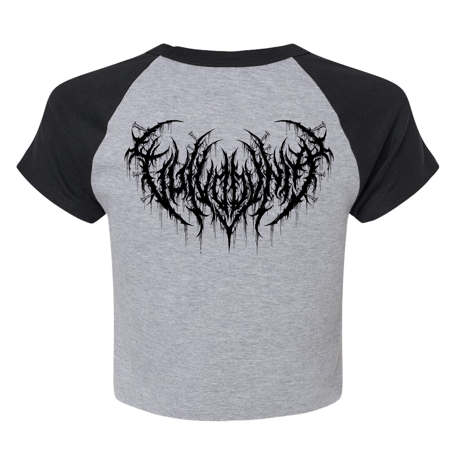 Emblem Crop Womens Raglan