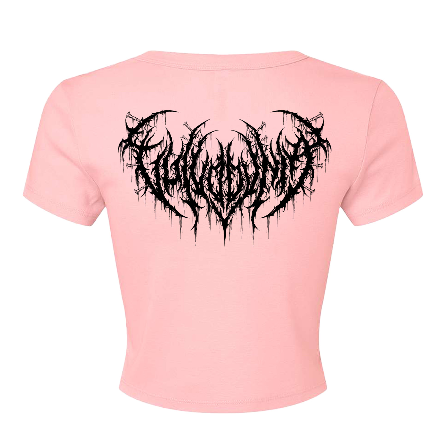Emblem Crop Womens Pink