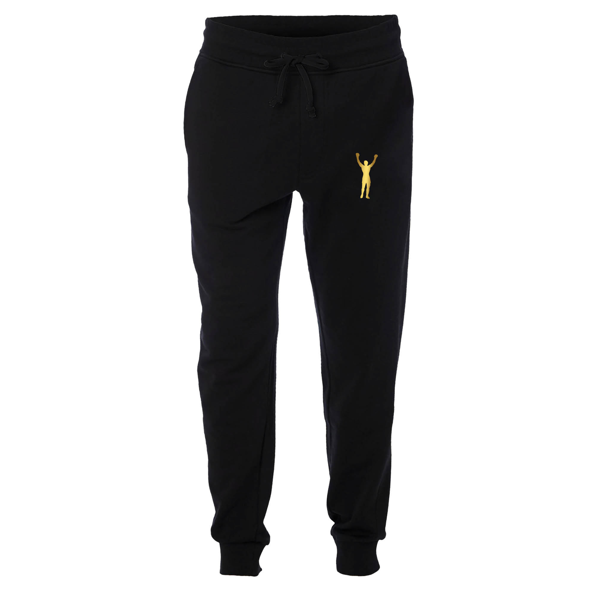 white and gold jogging suit